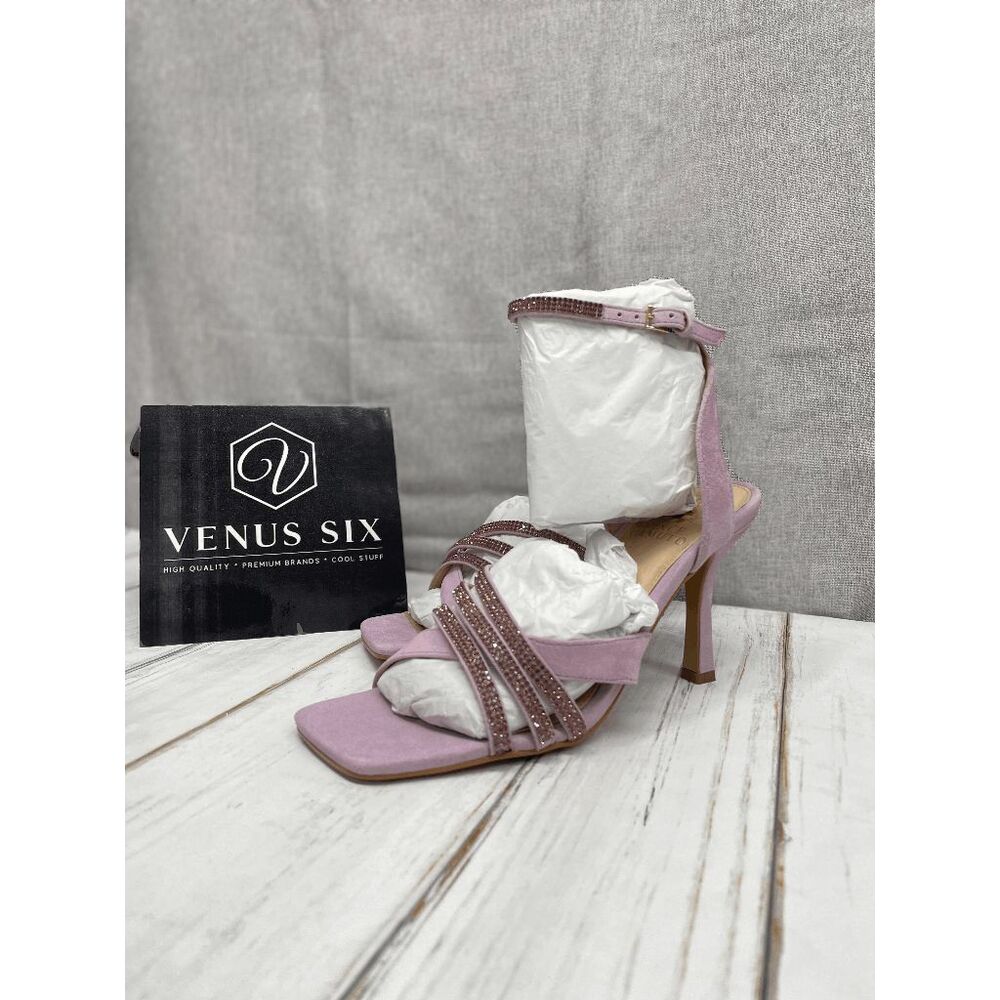 Vince Camuto Women's Brevern Rhinestone-Trim Sandals - Water Lily 7.5M